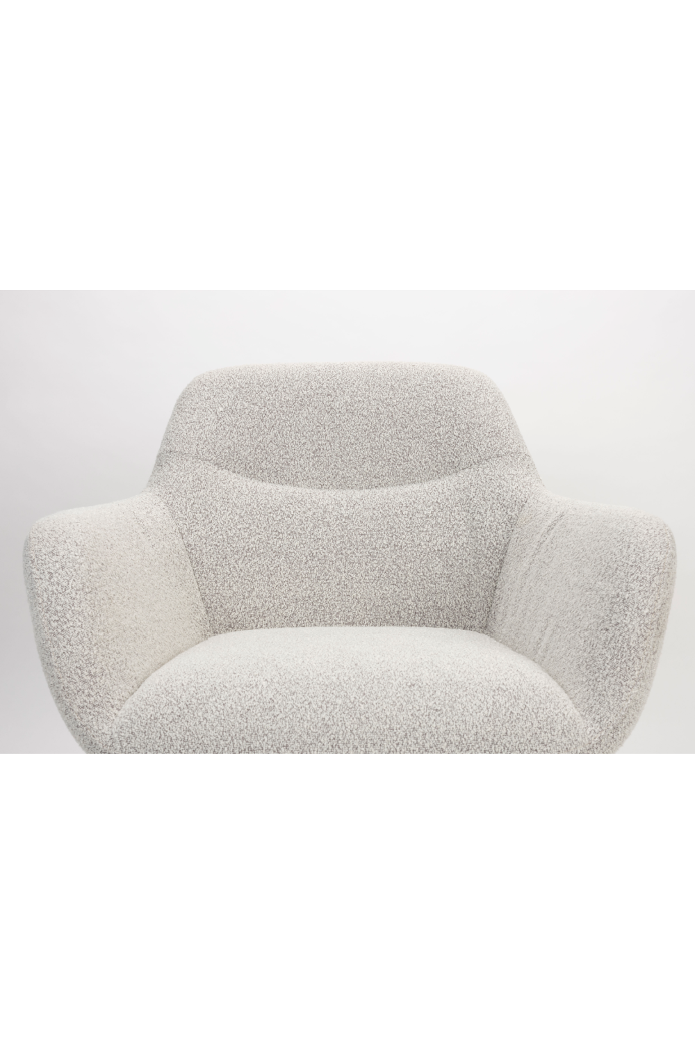 Beige Bouclé Lounge Chair | DF Dude | OROA.com