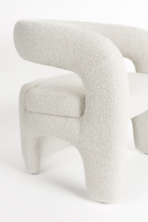 White Curved Lounge Chair | DF Nova | OROA.com