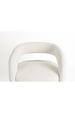 White Curved Lounge Chair | DF Nova | OROA.com