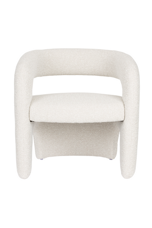 White Curved Lounge Chair | DF Nova | OROA.com