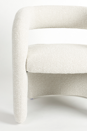 White Curved Lounge Chair | DF Nova | OROA.com