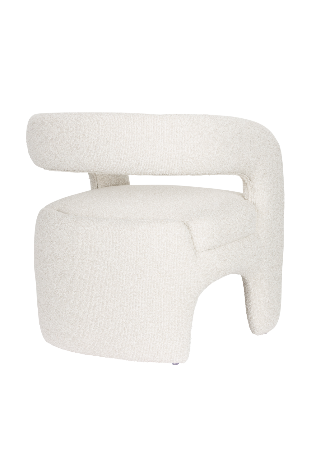 White Curved Lounge Chair | DF Nova | OROA.com