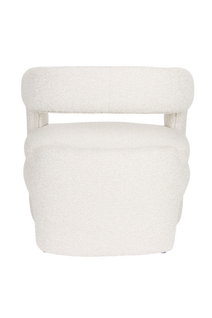 White Curved Lounge Chair | DF Nova | OROA.com