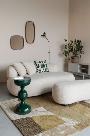 White Curved Hocker | DF Noxx | OROA.com