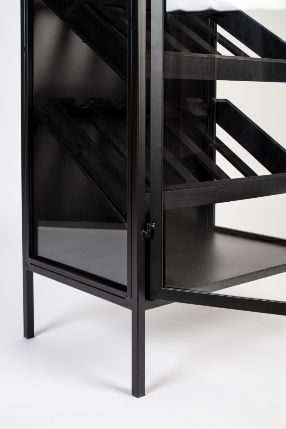 Black Wooden Wine Cabinet | DF Rob | Oroatrade.com