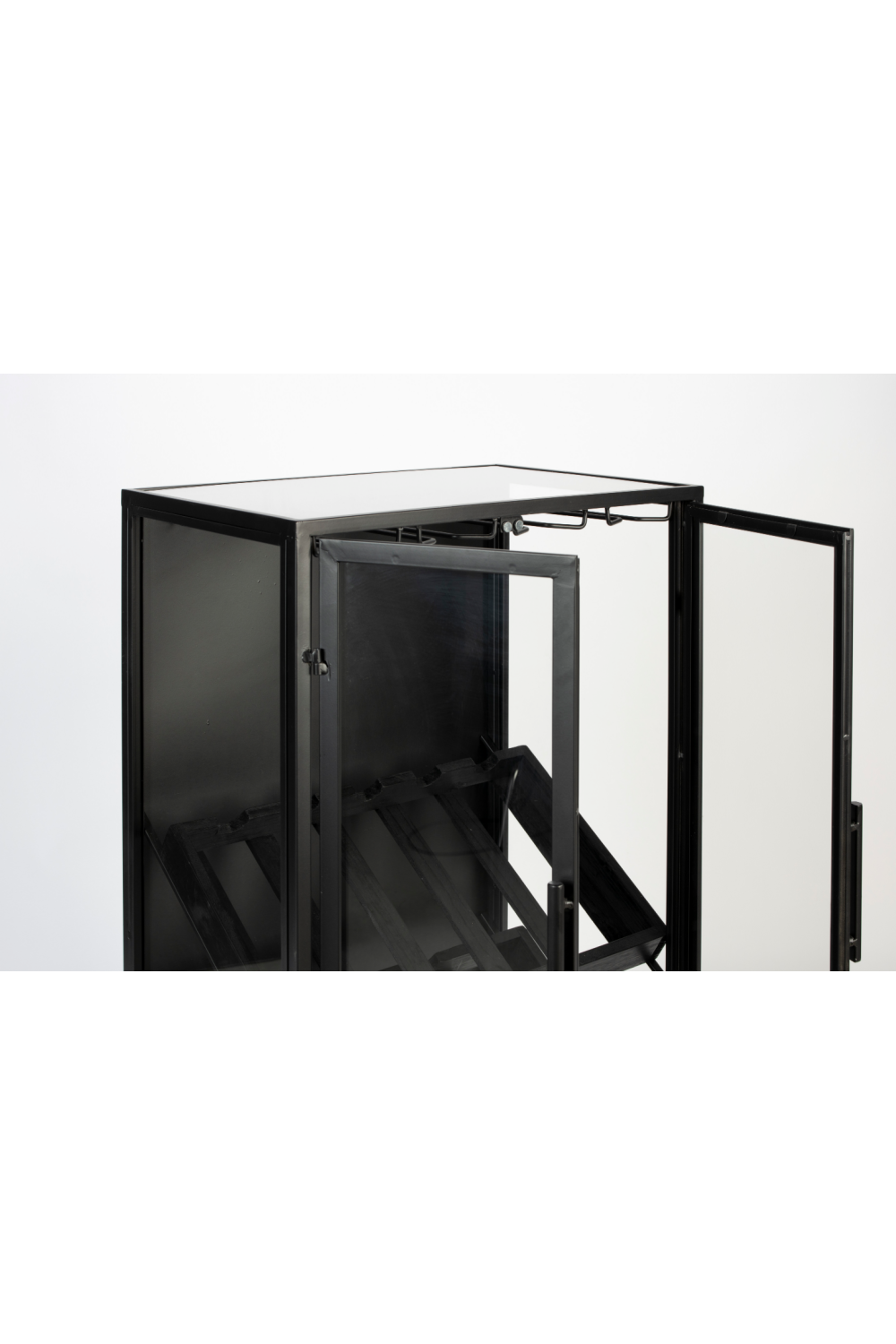 Black Wooden Wine Cabinet | DF Rob | Oroatrade.com