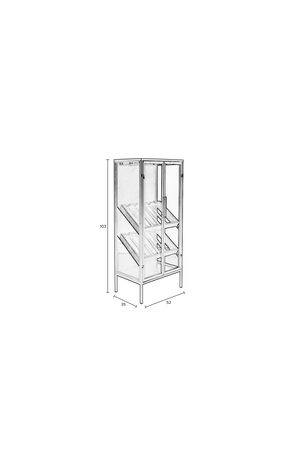 Black Wooden Wine Cabinet | DF Rob | Oroatrade.com