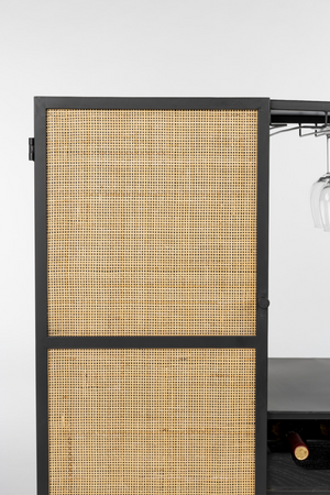 Rattan Webbing Wine Cabinet | DF Guuji | OROA.com