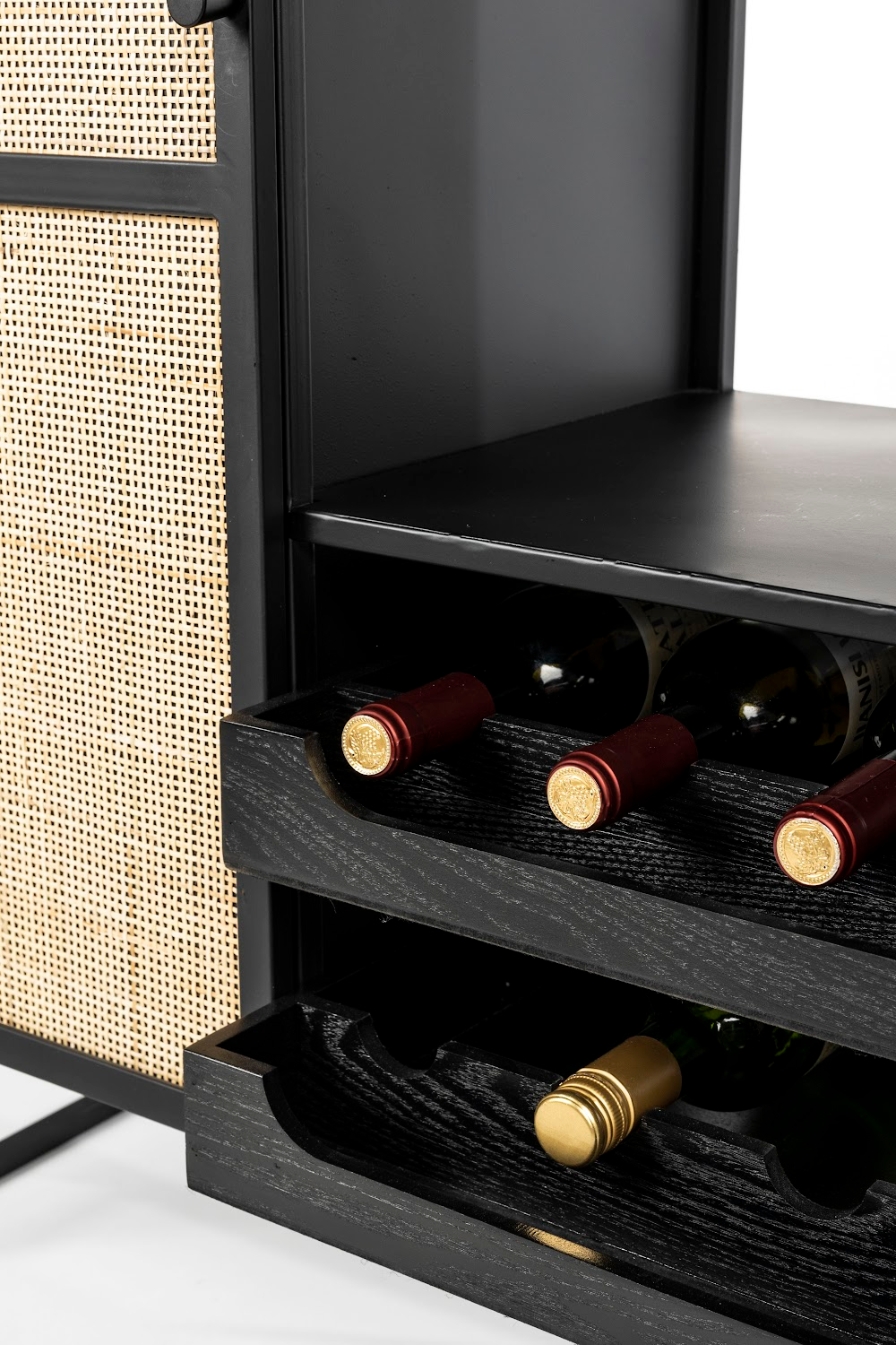 Rattan Webbing Wine Cabinet | DF Guuji | OROA.com