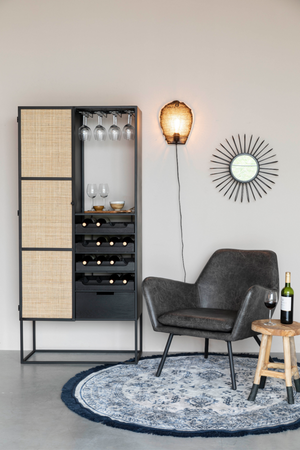 Rattan Webbing Wine Cabinet | DF Guuji | OROA.com