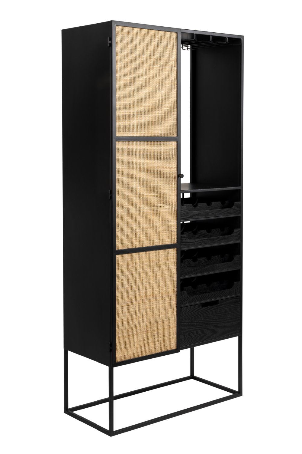 Rattan Webbing Wine Cabinet | DF Guuji | OROA.com
