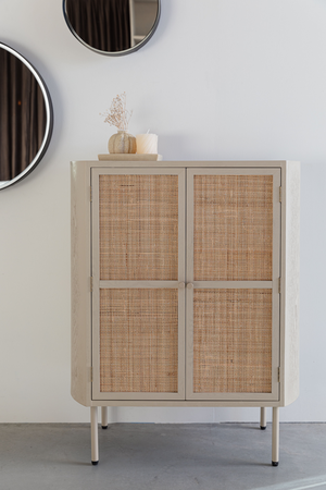 Beige Wooden Cabinet | DF Amaya | OROA.com