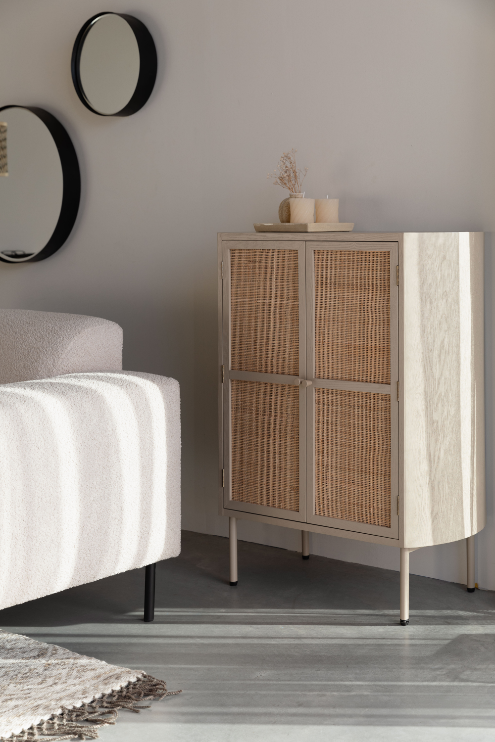 Beige Wooden Cabinet | DF Amaya | OROA.com