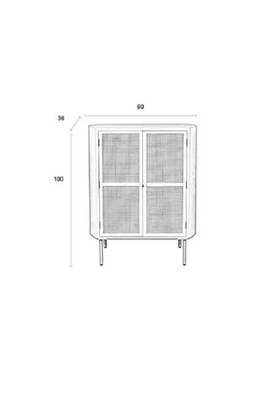 Beige Wooden Cabinet | DF Amaya | OROA.com