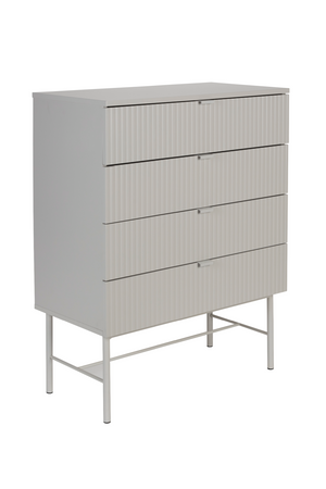 White 4-Drawer Cabinet | DF Cayo | OROA.com