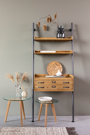 Wooden Shelf With Drawer | DF Rook | OROA.com