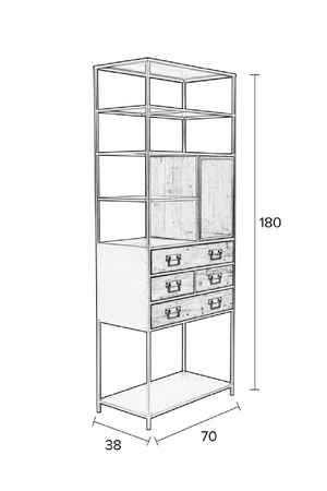 Multilevel Bookcase | DF Samuel | OROA.com