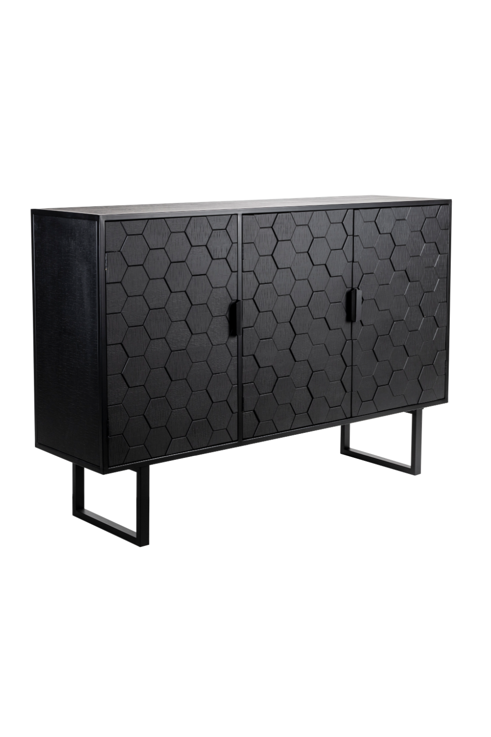 Hexagon Pattern Fir Wood Sideboard | DF Linc | OROA.com
