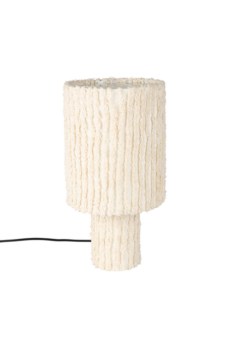 White Cotton Table Lamp | DF Arjun | OROA.com