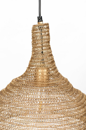 Brass Iron Mesh Pendant Lamp | DF Lena | Oroa.com