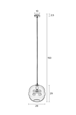 Sculptural Pendant Lamp | DF Lauren | OROA.com