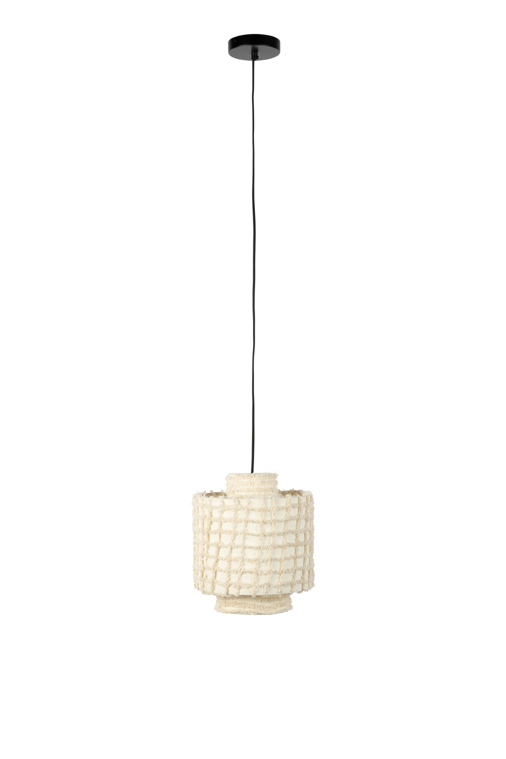 White Cotton Pendant Lamp | DF Arjun | OROA.com