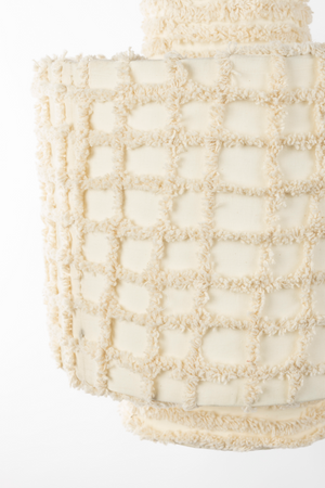 White Cotton Pendant Lamp | DF Arjun | OROA.com