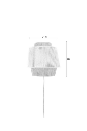 Cotton Thread Wall Lamp | DF Yumi | OROA.com