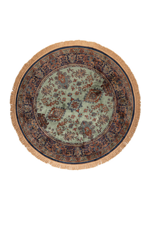 Round Green Vintage Carpet | DF Raz | Oroatrade.com