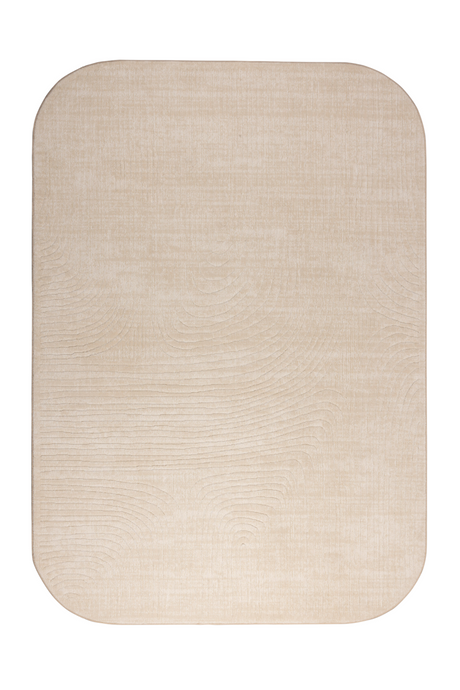 Beige Minimalist Carpet 5' x 7'5" | DF Lignes | OROA.com