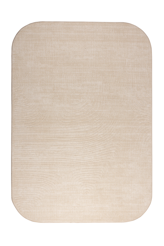 Beige Minimalist Carpet 5' x 7'5" | DF Lignes | OROA.com