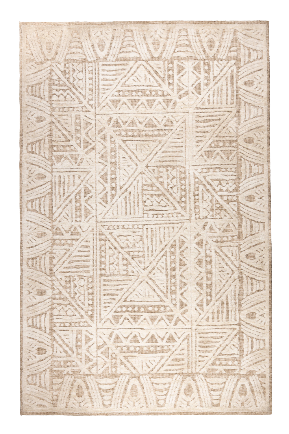 Patterned Beige Carpet 5' x 8' | DF Cuzco | OROA.com