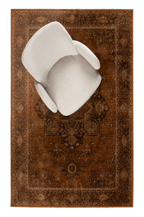 Classic Print Cotton Carpet 4'8" x 6'7" | DF Rayan | OROA.com