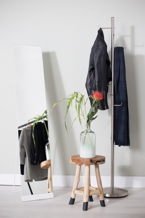 Silver Free Standing Coat Rack | DF Hooked | OROA.com
