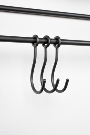 Gray Wall Rack With Mirror | DF Duco | OROA.com