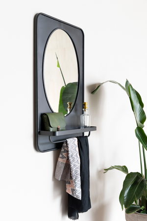 Metal Framed Mirror Shelf | DF Pascal | OROA.com