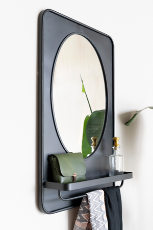 Metal Framed Mirror Shelf | DF Pascal | OROA.com