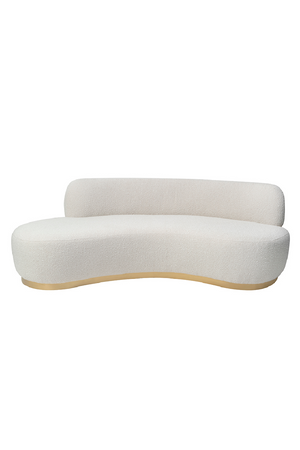 Boucle Sand Curved Sofa | Liang & Eimil Sasha | Oroa.com