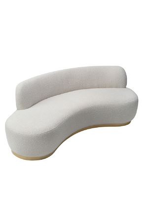 Boucle Sand Curved Sofa | Liang & Eimil Sasha | Oroa.com