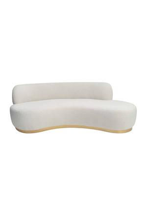 Boucle Sand Curved Sofa | Liang & Eimil Sasha | Oroa.com