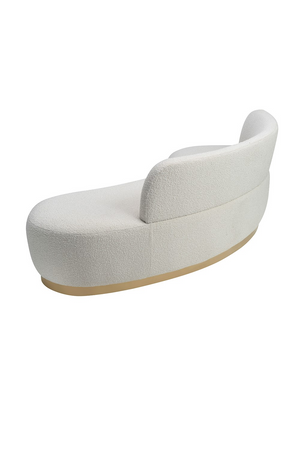 Boucle Sand Curved Sofa | Liang & Eimil Sasha | Oroa.com