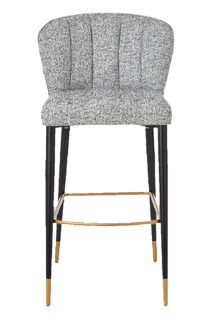 Channeled Gray Bar Stool | Liang & Eimil Maya | Oroa.com
