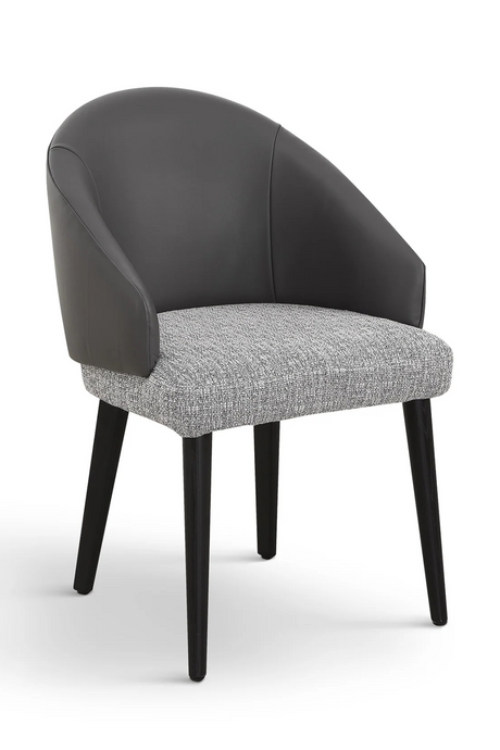 Gray Leather Dining Chair | Liang & Eimil Agadir | Oroa.com