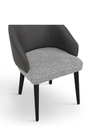 Gray Leather Dining Chair | Liang & Eimil Agadir | Oroa.com