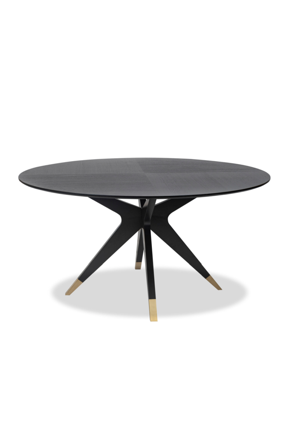 Black Round Oak Dining Table (M) | Liang & Eimil Anthology | Oroa.com