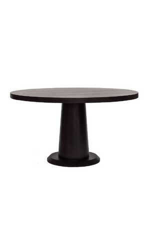 Black Oak Pedestal Dining Table | Liang & Eimil Ancora | Oroa.com
