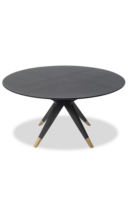 Black Round Oak Dining Table (M) | Liang & Eimil Anthology | Oroa.com