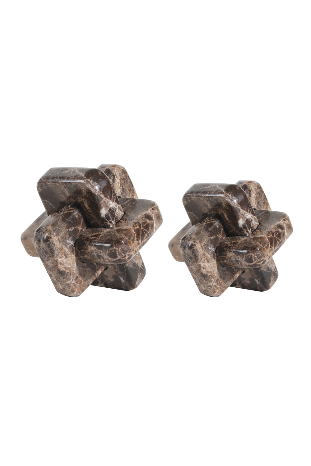 Brown Marble Abstract Sculpture Set (2) | Liang & Eimil Carlton | Oroa.com