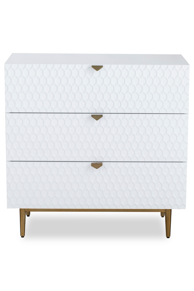 White 3-Drawer Chest | Liang & Eimil Bolero | Oroa.com
