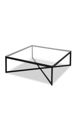 Clear Glass Square Coffee Table | Liang & Eimil Musso | Oroa.com